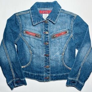 YMI 90s Vintage Denim Jacket Girls Large EXCELLENT